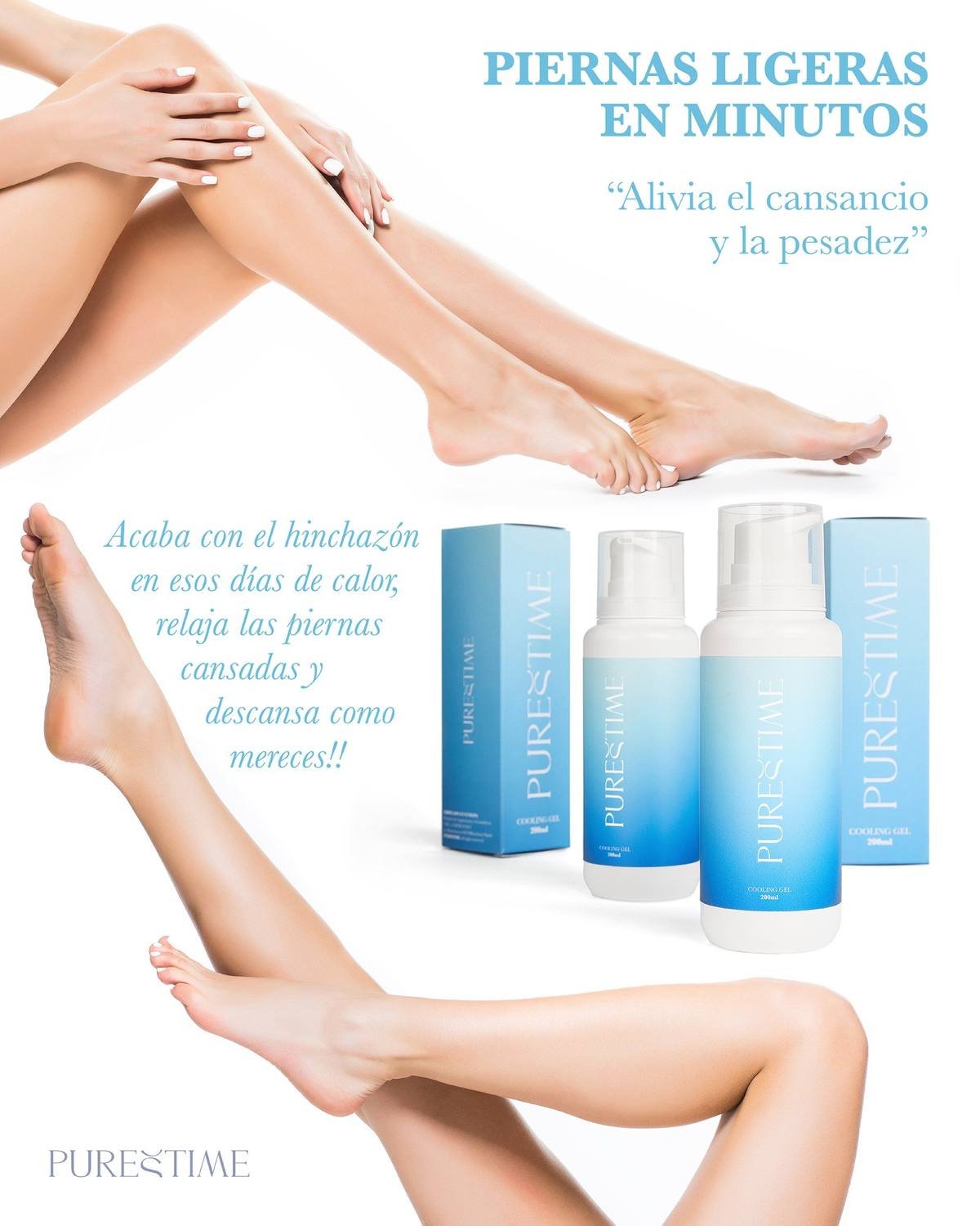 Gel Frío Piernas Cansadas PURESTIME